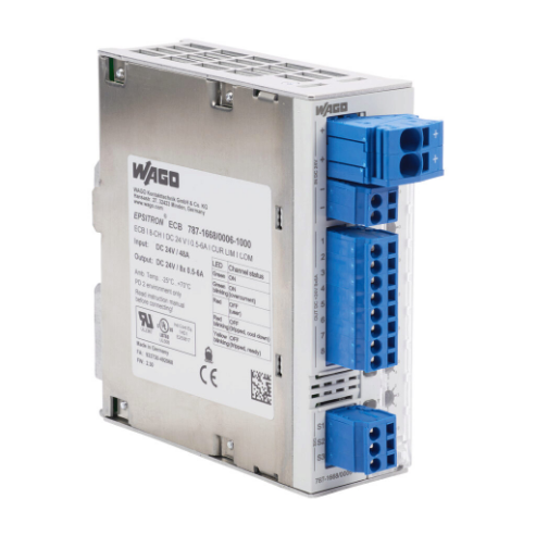 Electronic Circuit Protector, Current-Limiting, Adjustable 0.5-6A, 24 VDC