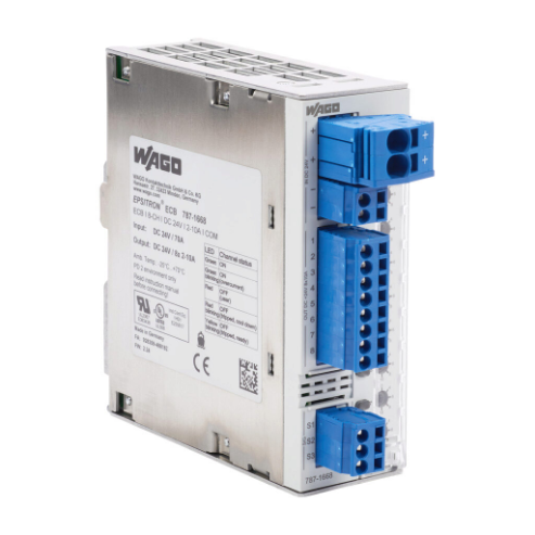 Electronic Circuit Protector, Adjustable 2-10A, 24 VDC, 8 Independent Channel