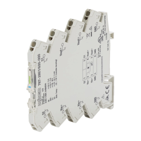 Electronic Circuit Protector, 6A, 24 VDC, 1 Channel, 35mm Din Rail Mount
