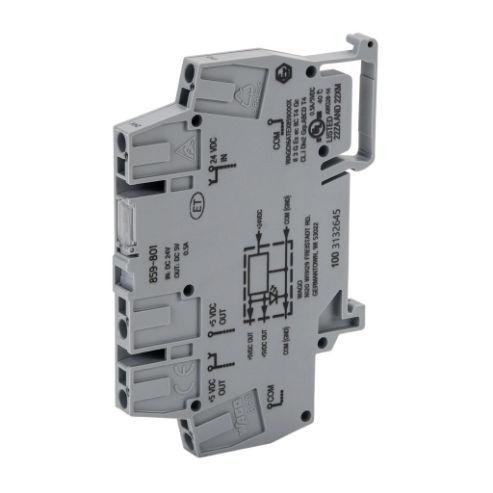DC To DC Converter, 10-30 VDC Input, 5 VDC Output, 0.5A, 2.5W, Plastic Housing