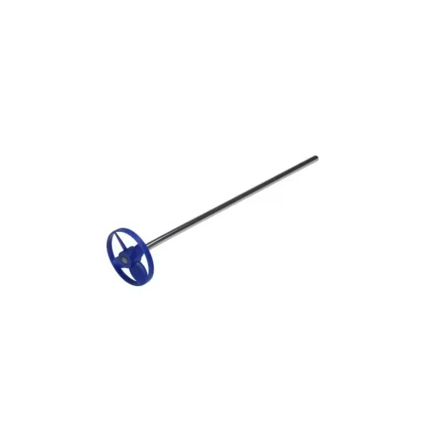 1 Gallon 2 Inch Plastic Paint Mixer, 9 Inch Long Round Metal Shaft, Fits 3/8 Inch Drill