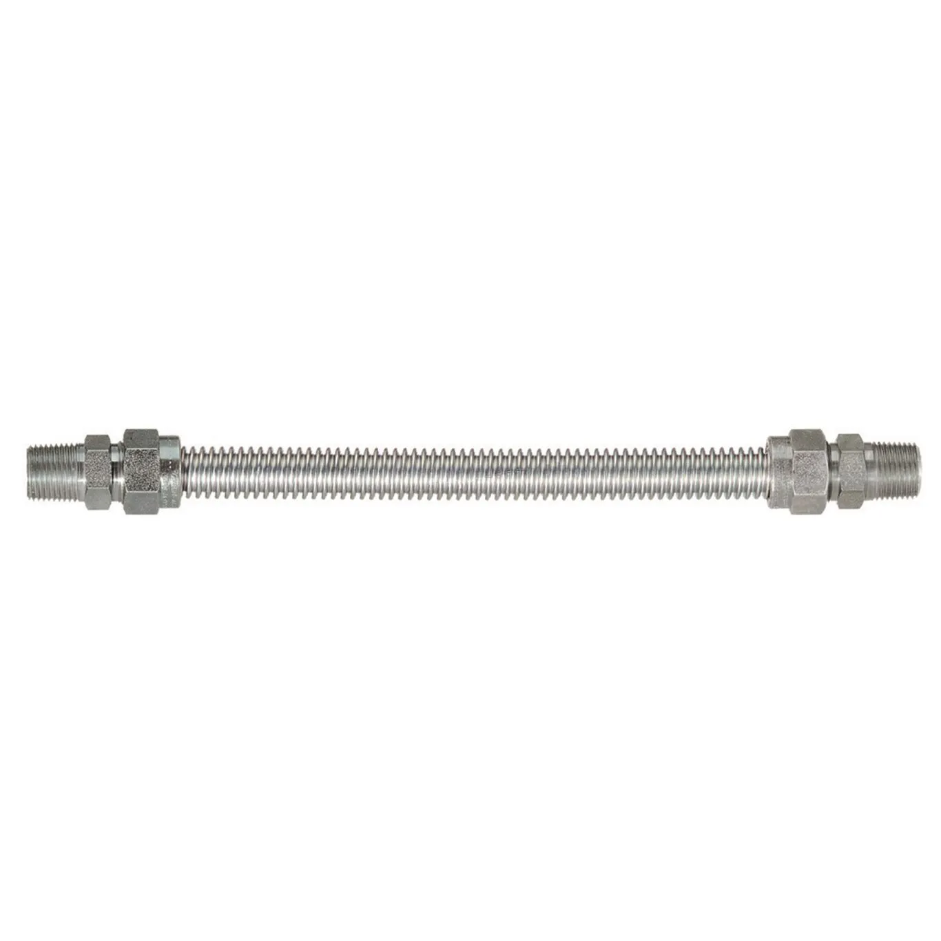 Gas Dryer and Water Heater Connector, Length 12 Inch, End Connection 2 Type Male Thread