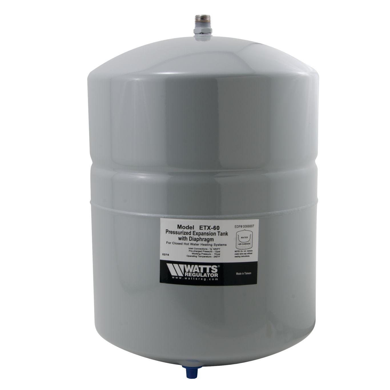 Boiler Trim Out Pakke, 1/2 tomme indløb, 3 gallon kapacitet