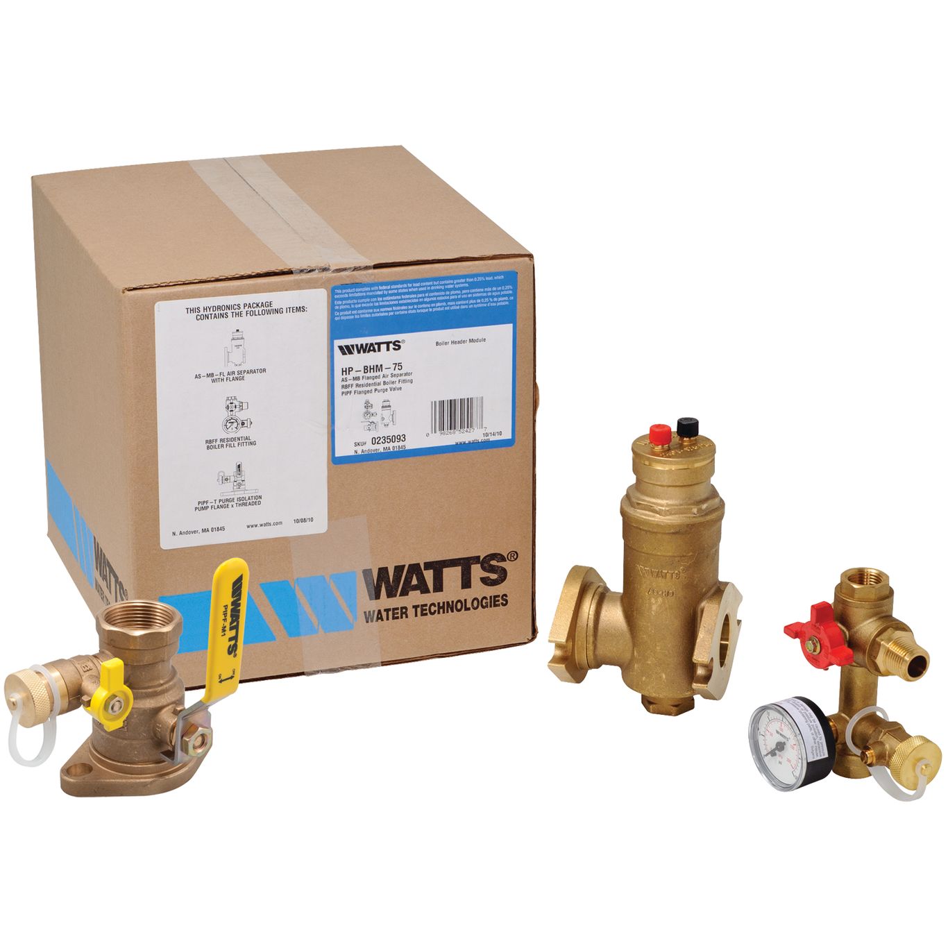 Boiler Installations Hydronic Package Kit, Flanged Air Connection, 1 Inch Size