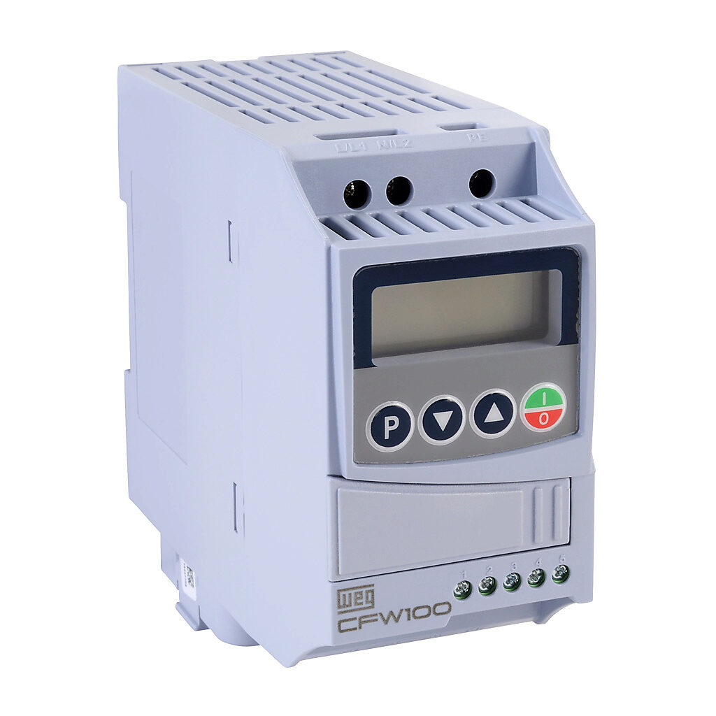 WEG CFW100B02P6S120G2 AC Micro Drive, Enclosed, 120 VAC, 1/2Hp With 1-Phase Input | CV6LCG