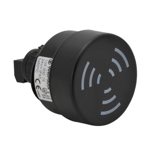 WERMA 10900075 Buzzer, 24VAC/DC, 80 dB Decibels, Indoor/Outdoor, Surface/Wall, 2.3281 Inch Height | CU9VZB 452U40