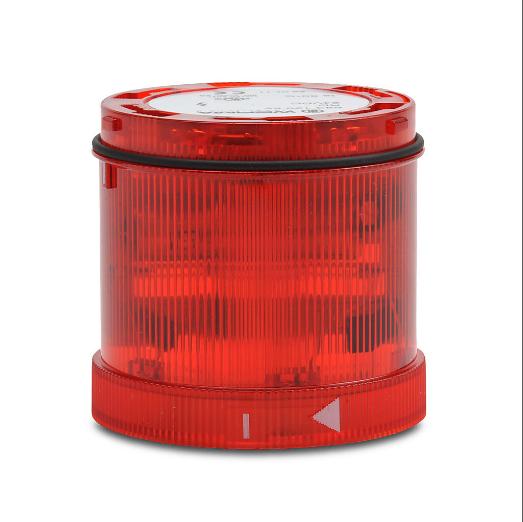 Light Element, 70mm Dia., Red, Flashing Strobe Light Function, 24 VDC, Colored Lens