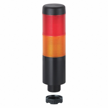 Tower Light Assembly, 2 Light, Red/Yellow, Flashing/Steady, Steady, LED, 37 mm Dia