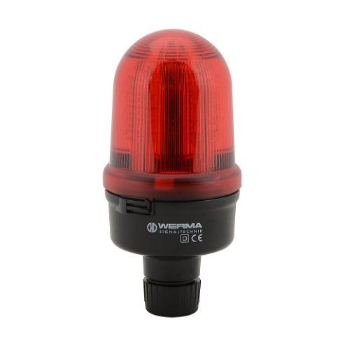 WERMA 82911755 Industrial Signal Beacon, 98mm, Red, Rotating, Tube Mount, 24 VDC | CV6MQC