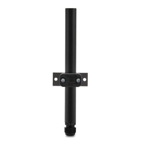 Mounting Tube With Clamp, 25mm Dia., 250mm Length, Black, Polyamide