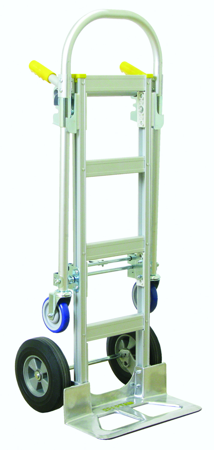 WESCO 219998 Aluminium 2-in-1 Truck, Solid Rubber, 12 x 38, 1000 Lbs Capacity, Knock-down | AG7HXZ SPTN-JR-T18-SR