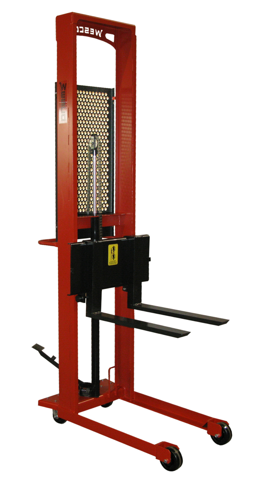WESCO 260036 Standard Fork Stacker, 1000 Lbs Capacity, 64 Inch Lift | AG7JFV SFL-64-25