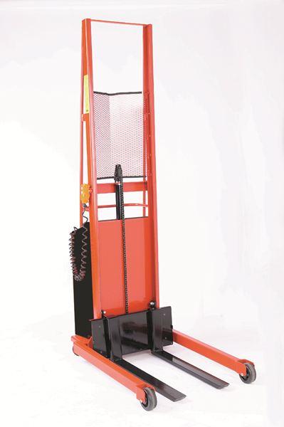 Straddle Fork Powered Stacker, Power Drive, 76 Inch Lift