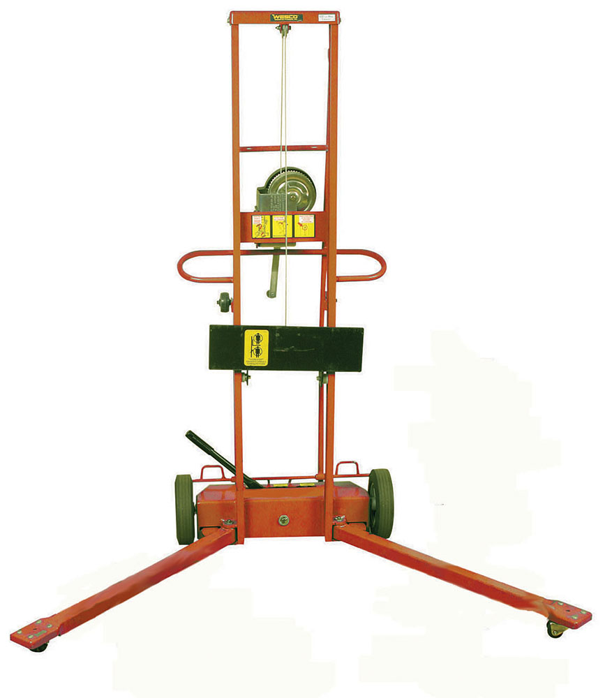 WESCO 261160 Triple Truck Frame, 71 Inch Height, Winch Steel Stacker, Manually Operated | AA6ZYM 15J264 / TTF