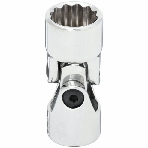 WESTWARD 10E895 Flex Socket 3/8 Inch Drive 7/16 Inch 12 Point Standard | AA2ECM