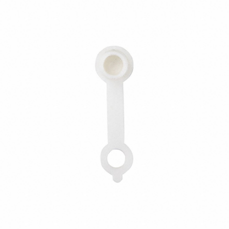 Grease Fitting Cap, Plastic, White, 1 21/32 Inch Overall Length, Long, 10 PK