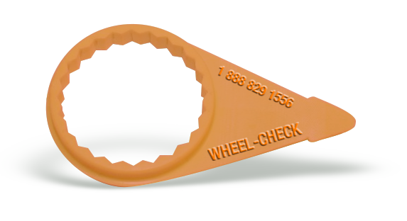 Wheel Check, High Temperature, 1-3/4 Inch Nut Size, Orange, 100Pk