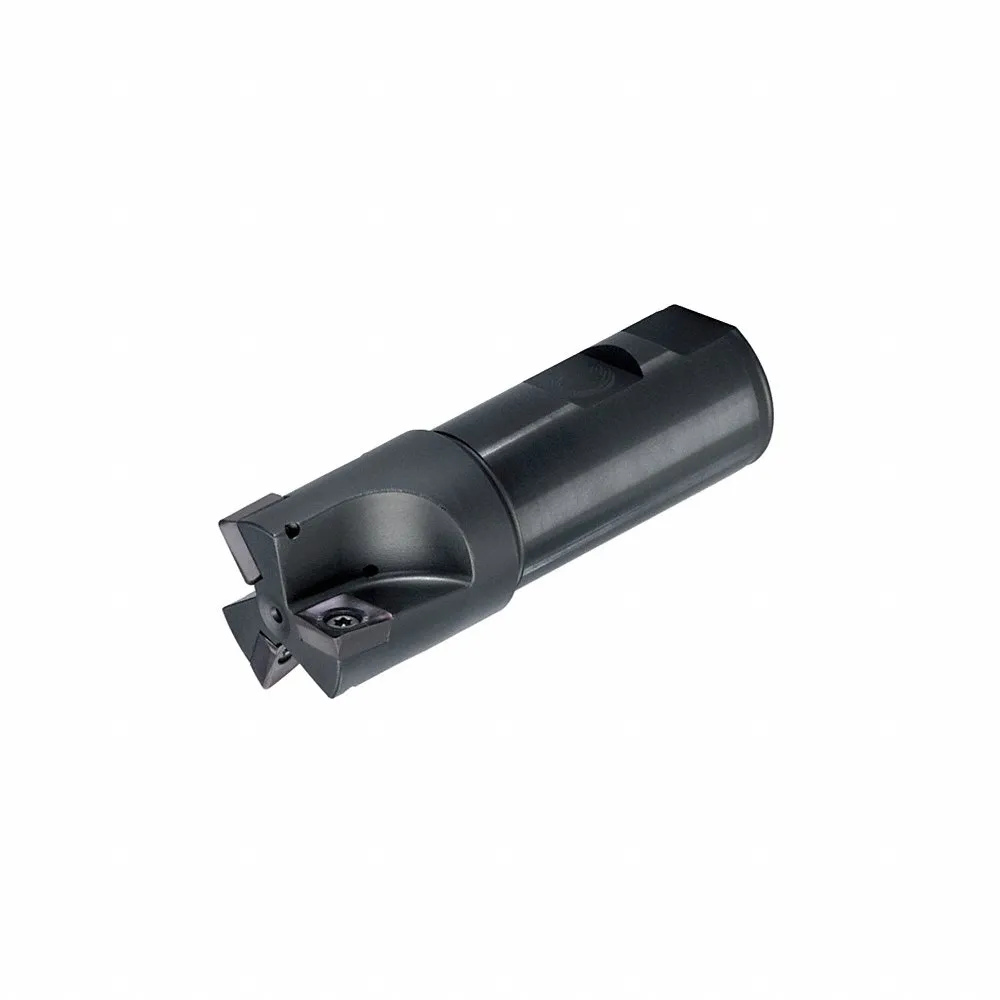 Indexable Profiling End Mill, Weldon Flat, 1-1/4 Inch Shank Dia, 4 Inch Overall Length