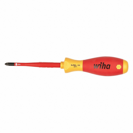 Insulated Phillips Screwdriver, Tip Size, 218 mm Overall Length, 100 mm Shank Length