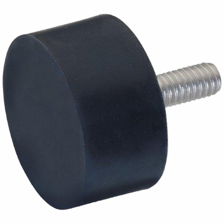 Vibration/Shock Absorption Mount, Cylindrical, Stud, 3/8 Inch Size-16, 0.75 Inch Heightt