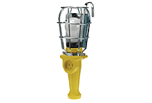Lampada manuale in gomma, 100 W, protezione aperta, presa, 7.62 m 16/3 SOOW