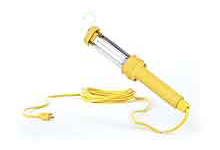 Fluorescent Hand Lamp, Switch, 13W16/3 SJTW, GFCI Plug, 7.62m