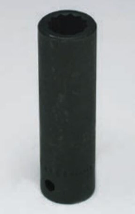 딥 임팩트 소켓, 1/2인치 드라이브, 12포인트, 1인치 크기