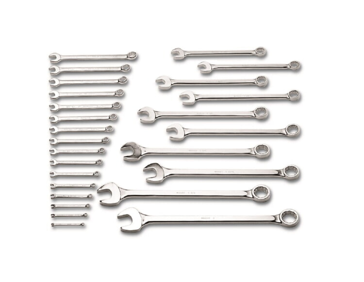 Combination Wrench Set, 12 Point, 1/4 Inch to 2 Inch Size, Pack Of 26