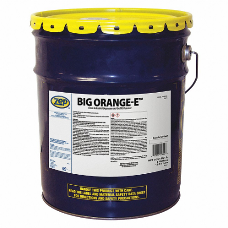 Degreaser, Citrus-Based Solvent, Bucket, 5 Gal Container Size, Concentrated