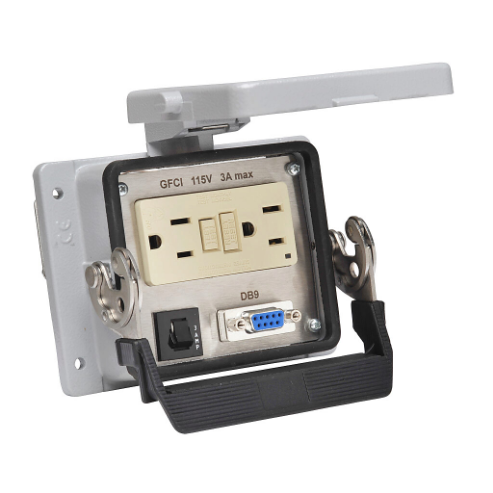 Panel Interface Connector, Gfci Duplex 120 VAC Outlet