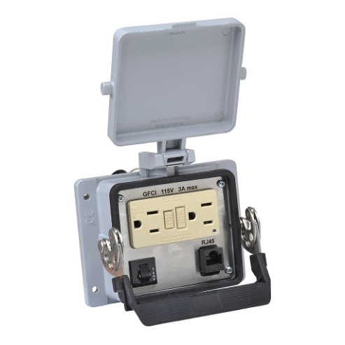 Panel Interface Connector, Gfci Duplex 120 VAC Outlet