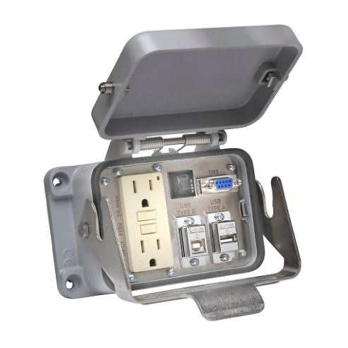 Panel Interface Connector, Gfci Duplex 120 VAC Outlet