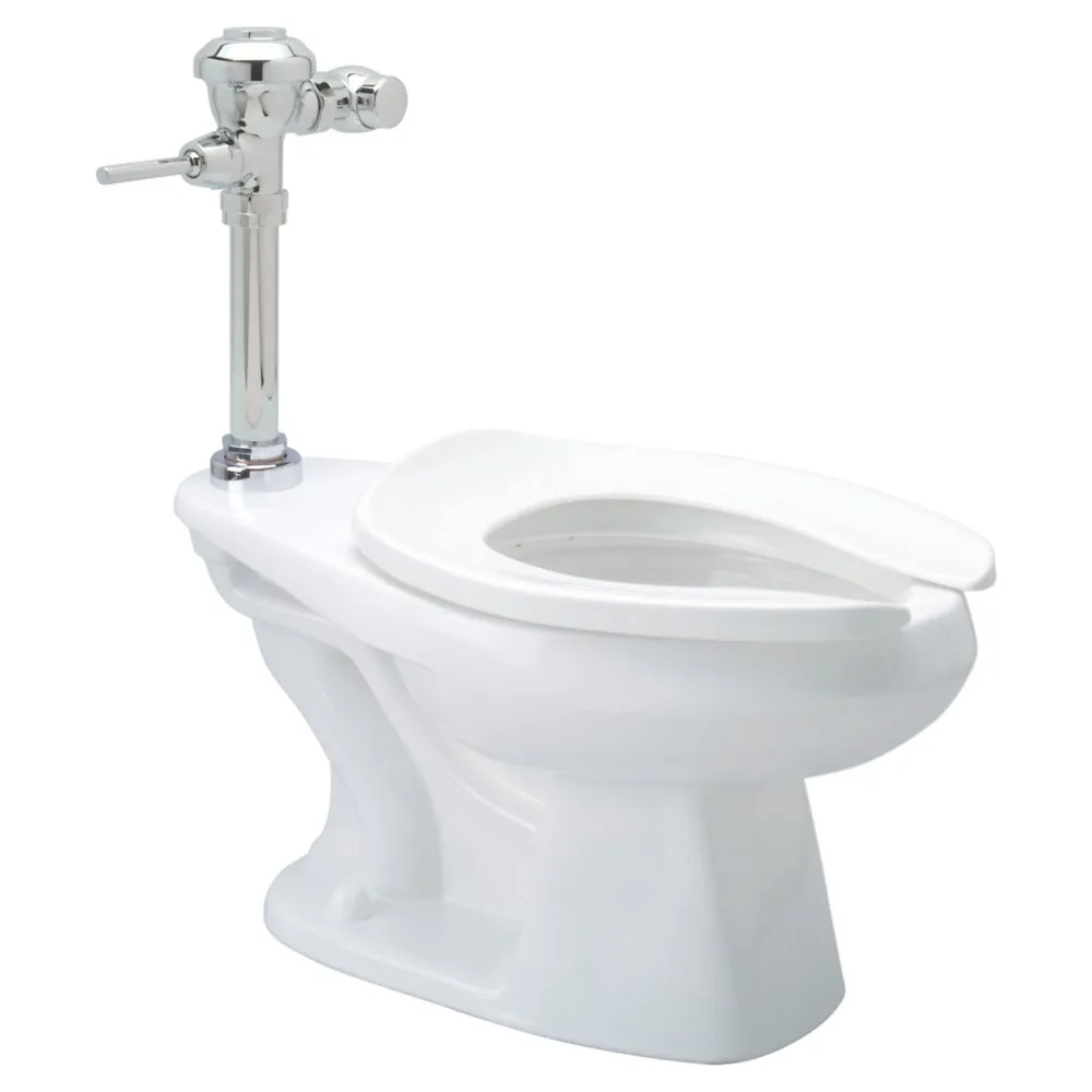 Manual Floor Mounted ADA Height Toilet System, 1.1 GPF Flush Valve